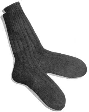 Men's English-Ribbed Socks | Knitting Patterns