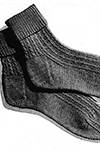 Twisted-Rib Socks Pattern