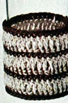 brown and white glass jacket pattern