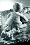crocheted baby set