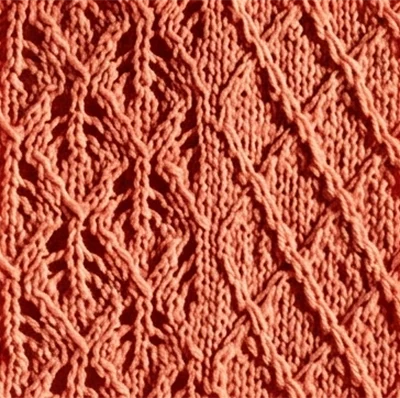 Lattice Lace Afghan Pattern #B-138 swatch