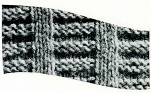 Twin Sweater Set Pattern Swatch