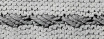 Straight Line Cardigan Pattern swatch