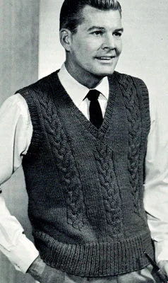 Cable V-Neck Pullover Pattern