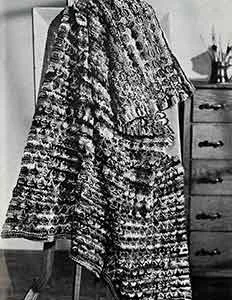 Quick Knit Afghan Pattern #B-377