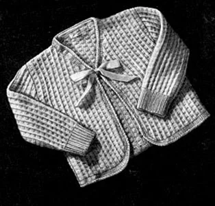Sacque with Ruffled Edge Pattern #206