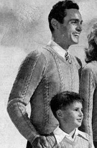 Man's Slip-On Sweater Pattern #207
