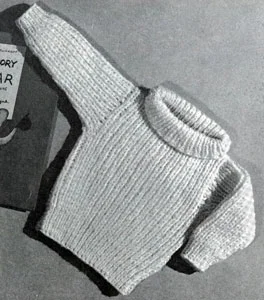 Turtle Neck Pullover Pattern | Sizes 1—2 and 3 Yrs.