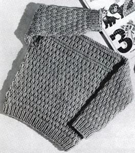 Speed Knit Pullover Pattern | Sizes 1—2 and 3 Yrs.
