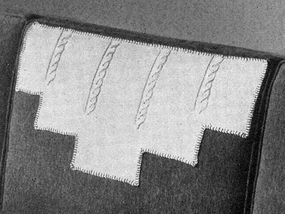 Knitted Chair Set Pattern #7092