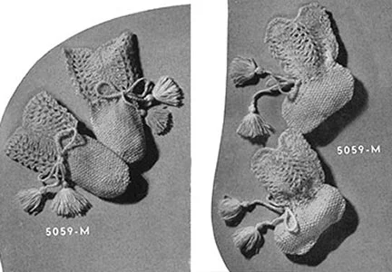 Peter Piper Mittens and Bootees Set Pattern #5059
