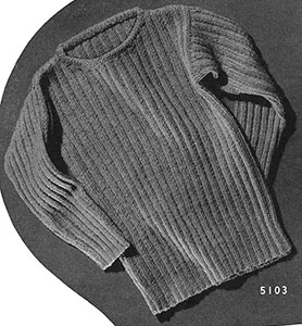 Tommy Tucker Pullover Pattern #5103