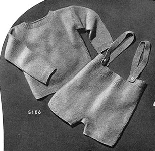 Little Boy Blue Outfit Pattern #5106