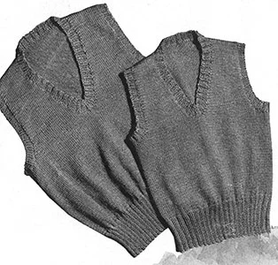 Sleeveless Pullover Pattern #S-113