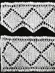 Diamond Edging and Insertion Pattern