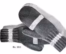 Classic Mittens Pattern #5611