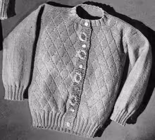 Embroidered Cardigan Pattern #5154