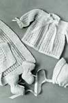 knitted layette set pattern