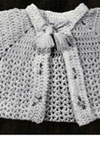 infants crocheted sacque and bootees pattern