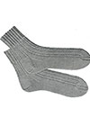Ladies Mock Cable Socks pattern 616