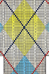 Argyle socks pattern