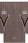 Crown & Vee Clock socks pattern