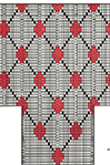 Diamond Lattice socks pattern
