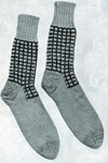 men's checked socks pattern