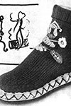 Embroidered Shoe Socks pattern