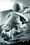 crocheted baby set