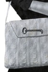 white shoulder strap bag pattern