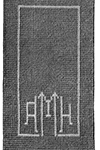 Initials in Puff Stitchs Pattern