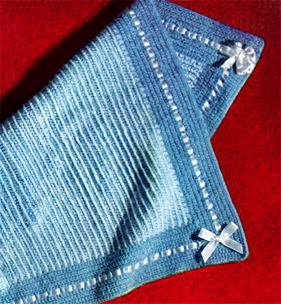 Crocheted Afghan Stitch Cover Pattern #3113