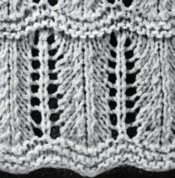Elegance Shawl Pattern swatch