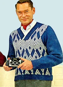 Mountain Cabin V-Neck Sweater Pattern