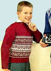 Student Leader Boat Neck Sweater Pattern