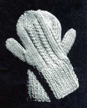 4 Years Old Mittens Pattern #107-A