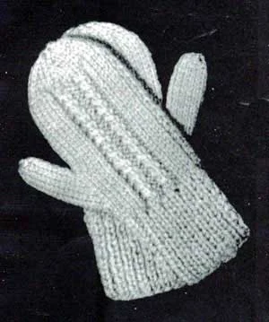 6 Years Old Mittens Pattern #107-B