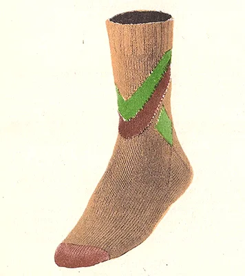 Chevrons & Diamond Socks Pattern #7211