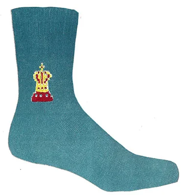 Chess Crown Clock Socks Pattern #72-115