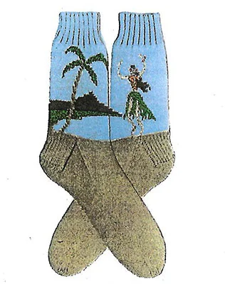 Hawaiian Girl Socks Pattern #7256 profile