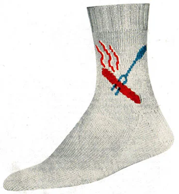 Hot Dog Socks Pattern #7263