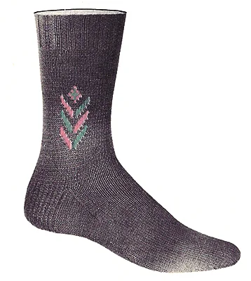 Chevron Clock Socks Pattern #7286