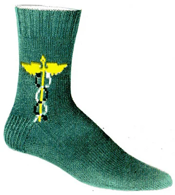 Winged Staff Clock Socks Pattern #7299