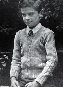 Boy's Cable Stitch Slip-On Sweater Pattern