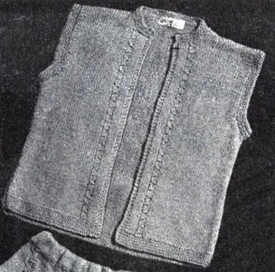 Bolero with Drawn Cables Pattern