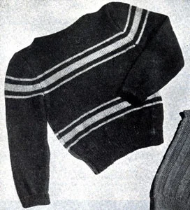 Boy's Shaker Sweater Pattern #165