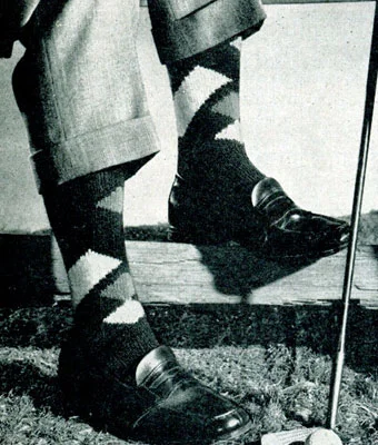 Diamond Band Socks Pattern #307