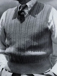 Sleeveless Ribbed Pullover Pattern