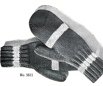 Classic Mittens Pattern #5611